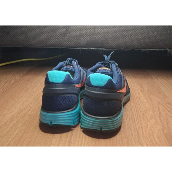 Nike Lunarglide 3 Lunarlon Fitsole Blue/Orange Running Shoes 8.5 - Picture 4 of 6